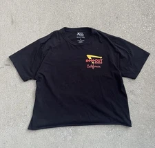 In N Out Shirt Mens Size L Black Short Sleeve Casual Logo Lightweight Adult Tee