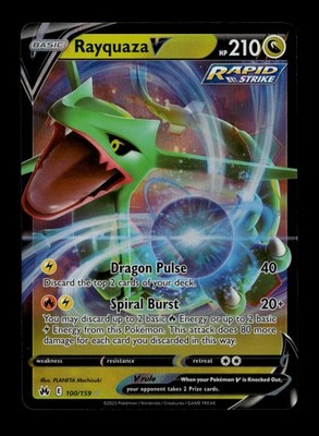Rayquaza V Ultra Rare Crown Zenith 100/159 - NM