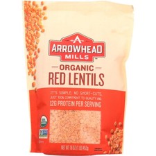 Lentilles Rouges Bio 16 Oz (Lot De 6) Par Arrowhead Mills