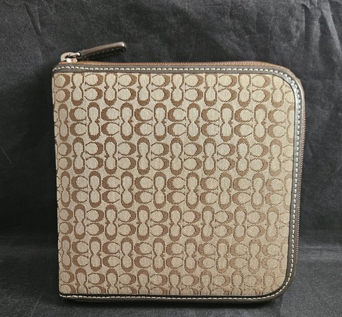 Vintage Coach Monogram 12 CD Holder