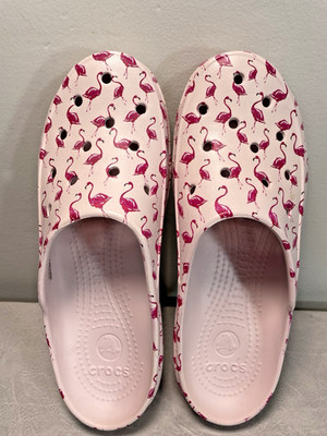 Crocs Freesail Flamingo Womens 8 Pink Shoes Slip-ons Mules Classic Clogs