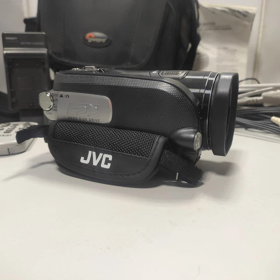JVC Everio GZ-HD3EK Full HD 1080i 3CCD 60GB HDD Camcorder 10x Tested - Image 3 of 4