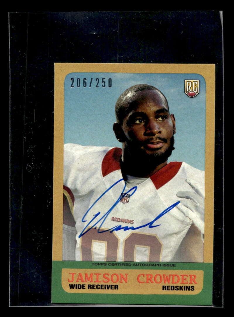 Jamison Crowder Topps Definitive Rookie Autograph #JC Base