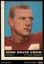 1961 Topps #116 John David Crow Cardinals-FB Texas A&M 1.5 - FAIR