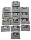 Super Nintendo SNES Lot of 14 DK Country, F-Zero, Shaq-Fu, Starfox, Paperboy