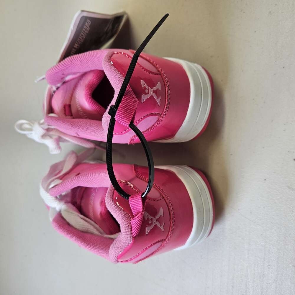 Sidewalk Sports Heelys Roller Shoes Pink White Wheeled Trainers UK 2 EU 34 Girls image 4