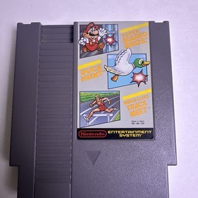 Nintendo NES 3 Games In 1 Super Mario Bros / Duck Hunt / World Class Track Meet