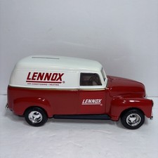 ERTL Company Lennox 1950 Chevy Panel Truck Bank 1/25 Scale W/ Box Key