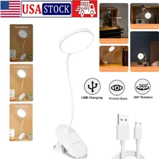 Flexible Rechargeable LED Book Light With 3 Light Modes Easy Clip Reading Lamp⭐