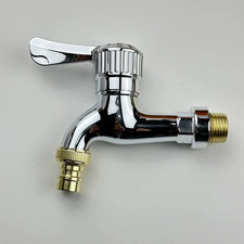 Washer Faucets 1/2" Male Wall Mounted Garden Balcony Water Tap Plastic Water Hos