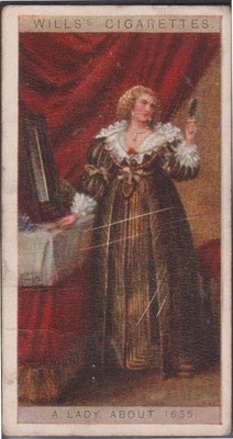 (F338-18) 1900s GB WILLS S Cigarettes Card A lady about 1635 no.22 (R) 