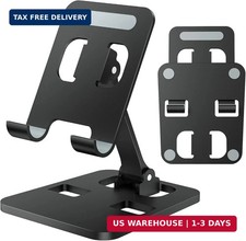 Phone Stand for Desk, Dual Folding Cell Phone Holder, Fully Adjustable Portable