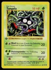 Pokemon Card - Tangela Base Set Shadowless 66/102 1st Edition Common