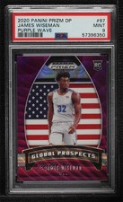 2020 Prizm Draft Picks Global Prospects Purple Wave James Wiseman #97 PSA 9 0y9k