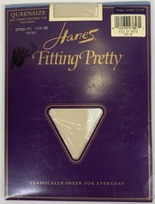Hanes Fitting Pretty Pantyhose Queen Size Ivory
