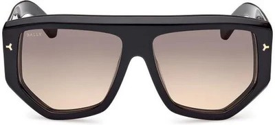 BALLY BY0108-H 01B Black Oversized Plastic Sunglasses Frame 60-15-140 sd*