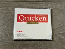 Quicken Deluxe 4 For Windows CD-ROM 1994 MINT DISC-  Intuit 46805