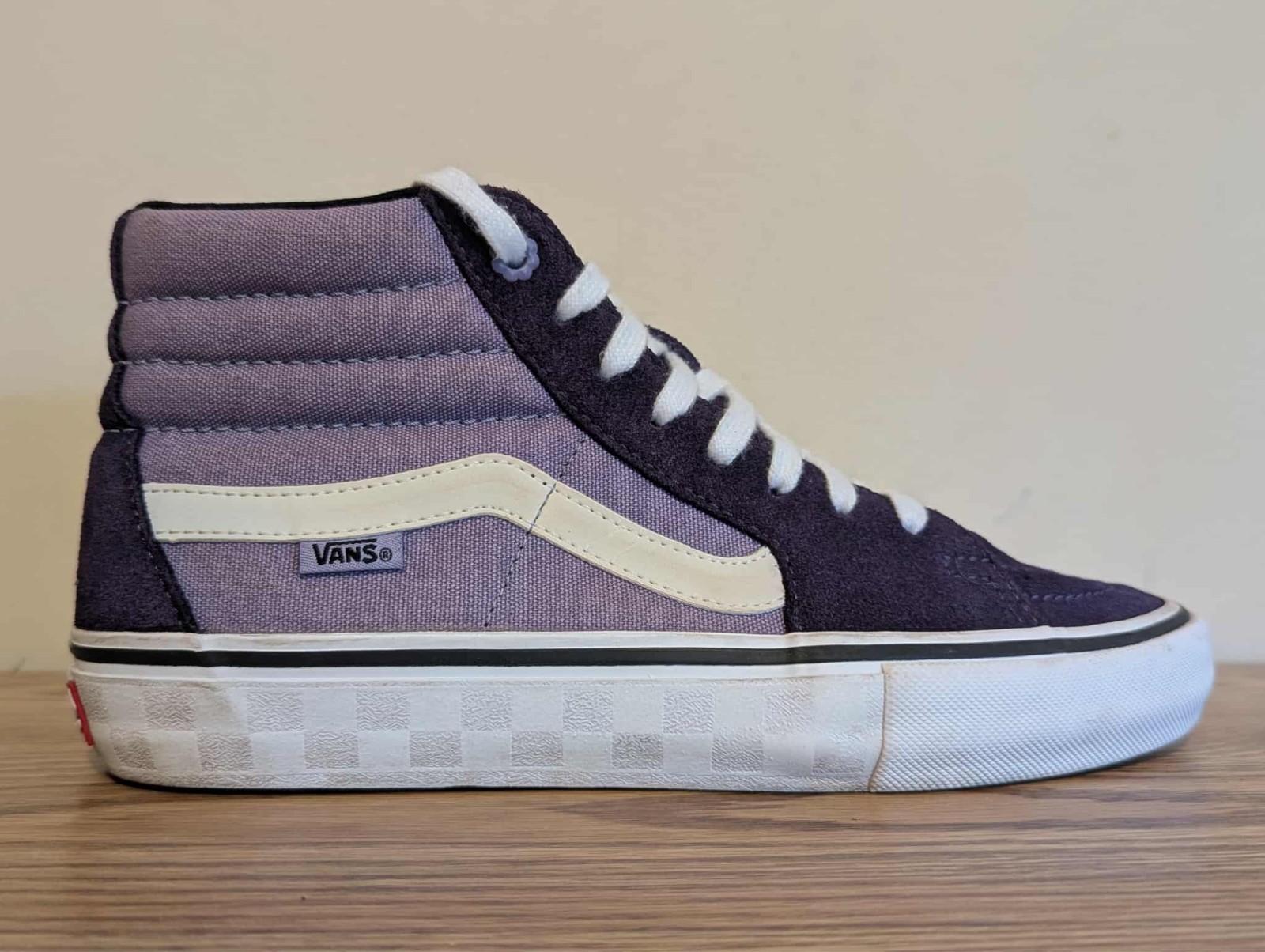 Vans Classic Men's High Sk8 Hi Top Skate Shoes Two Tone Blue Suede Size 7