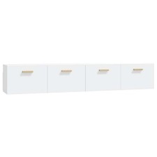 2x Wall Cabinets Engineered Wood Storage Cabinet Multi Colours/Sizes vidaXL