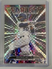 2022 Panini Prizm - Fearless Mookie Betts #FL-5 Power Plaid Prizm /75