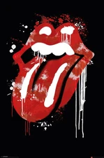 Poster Studio B - Rolling Stones Tongue Graffiti Music Band 24x36" NEW P3084