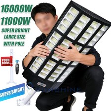 99999999LM Commercial LED Solar Street Light Outdoor Dusk to Dawn Road Area Lamp