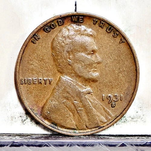 1931-S Lincoln Wheat Cent VF Details, Nicks (#58519-L)