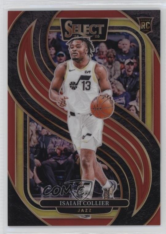2024-25 Panini Select Premier Level Red Prizm 68/199 Isaiah Collier #178 16wc