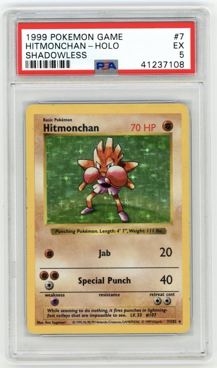 Hitmonchan 007/102 Base Set (Shadowless) Holo for sale online | eBay