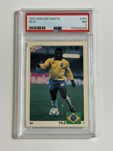 1991 SOCCER SHOTS PELE FIFA World CUP PSA 7 #101