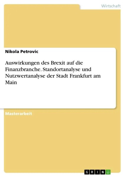 Nikola Petrovic | Auswirkungen Des Brexit Auf Die Finanzbranche....-image