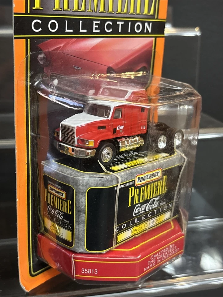 1998 Matchbox Premiere Coca-Cola Series 1 “Mack CH-600 “ Semi Truck Red NIB - Image 2 of 4