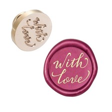 CRASPIRE Wax Seal Stamp Head Replacement with Love Removable Sealing Brass St...