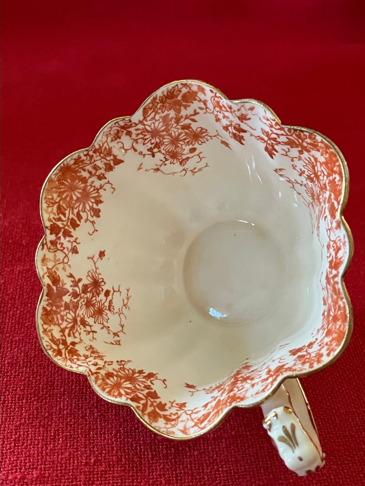 c 1896 Wileman & Co Foley China daisy shaped trio #4  "Trailing Daisies" #5657