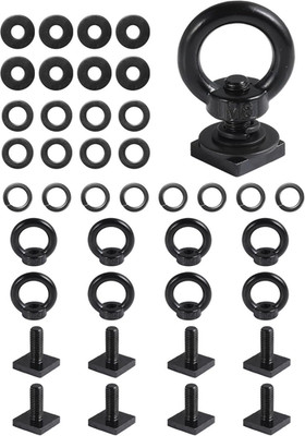 T Track Mount Tie down Anchor for Roof Rack, M8 Heavy Duty Ring Shaped Eye Bolt,