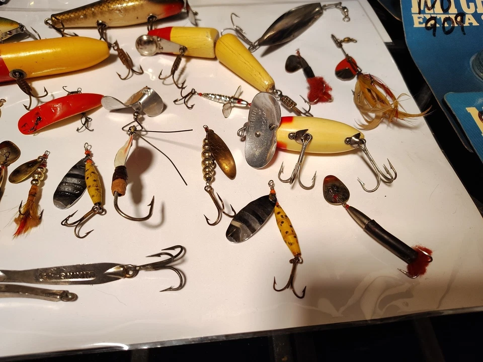 LOTE SEÑUELOS VINTAGE (22) HEDDON, AIREX, ARBOGAST, VIKINGOS y MÁS/VER FOTOS Foto 3 de 4