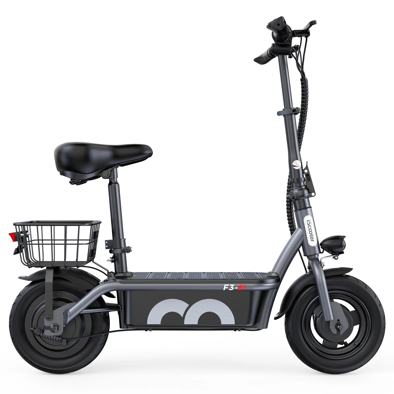 iScooter F3 Monopattino Elettrico 1000W 13AH 45KMH City Monopattino Elettrico 60KM Scooter Elettrico con Cestello foto 5