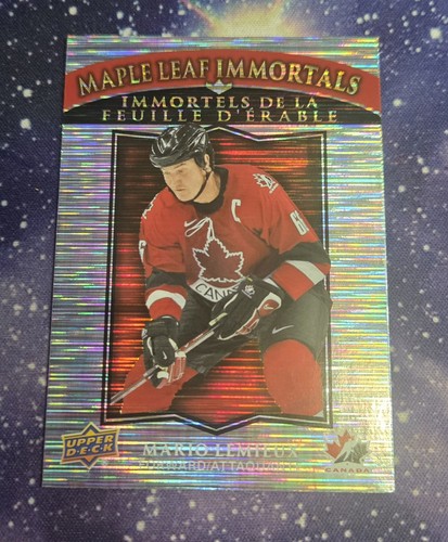 Mario Lemieux #ML-3 2025 Upper Deck Tim Hortons Team Canada Maple Leaf Immortals card