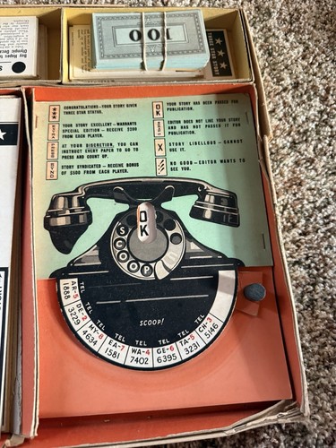 Scoop Parker Brothers 1956 vintage! - Pubblica il tuo giornale gioco da tavolo - Foto 3 di 9