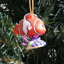 2016 Custom Disney Finding Dory NEMO Orange Clown Fish Christmas Ornament PVC 