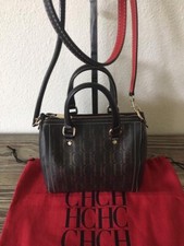 CAROLINA HERRERA MINI ANDY 5 CROSSBODY DARK BROWN NEW