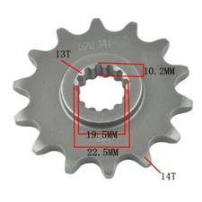 520 13T 14T 15T Front Sprocket For Suzuki DR250 RM250 RMX250 DR-Z400 DR350 DR200