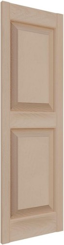 12" W x 47" H Vinyl Raised Panel Window Shutters - Lightweight & Water-Resistant - Picture 5 of 22