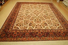 ROOM SIZE AUTHENTIC AMERICAN KARASTAN IVORY SAROUK PATTERN #700/760 RUG 8.8x10.6