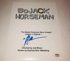 Alison Brie Bojack Horseman Diane Nguyen Signed Pilot Script PSA RARE A