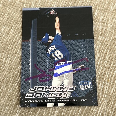 2000 Ultra #83 Johnny Damon Kansas City Royals Signed Autographed Card Auto