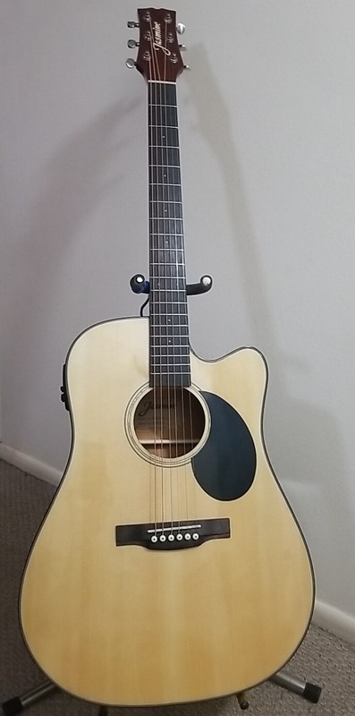 Jasmine JD-36CE Dreadnought Acoustic-Electric Guitar Natural