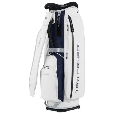 TaylorMade ホワイトキャディバッグ Taylormade City-Tech men's caddy bag TJ090 N94676 White 2023