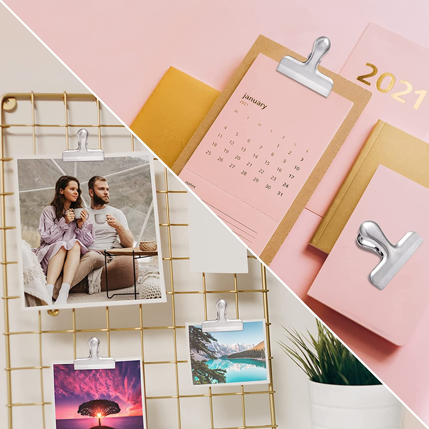 6 Pack Bag Clips, Stainless Steel Chip Clip, Chip Clips Bag Clips Food Clips, Ba