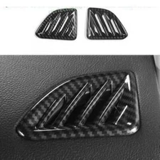 For Ford Edge 15-2024 Carbon Fiber Dashboard Side Vent Overlay Cover Trim 2PCS